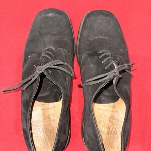 Elegant Black Suede Oxfords